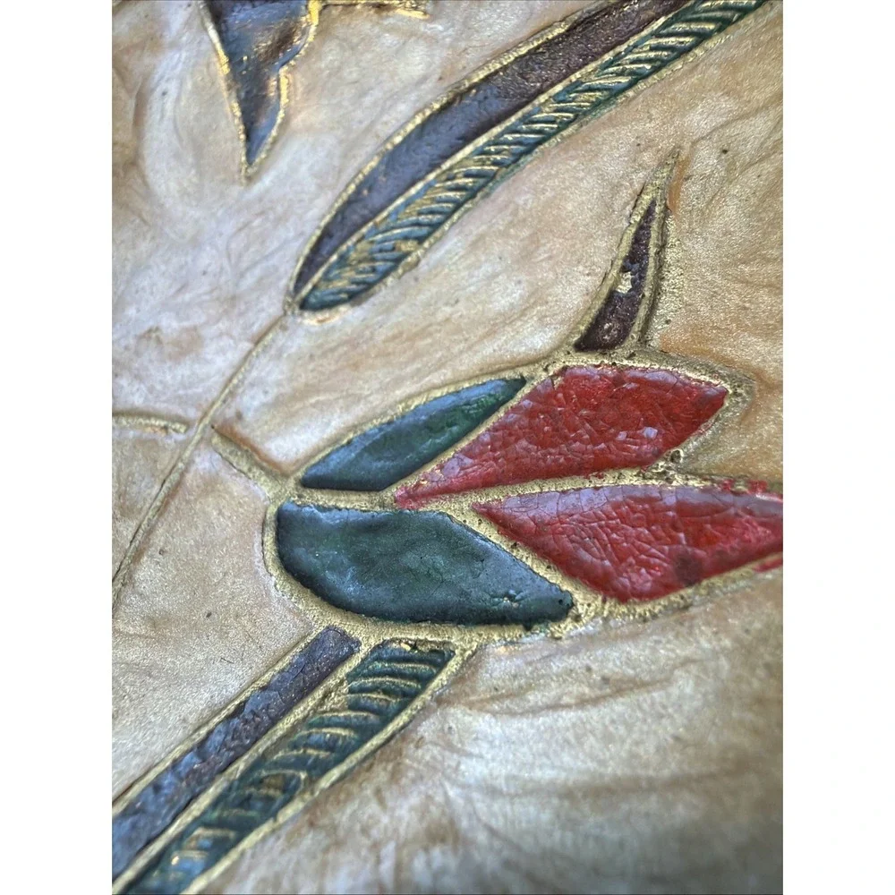 Vtg Brass/Cloisonne 9